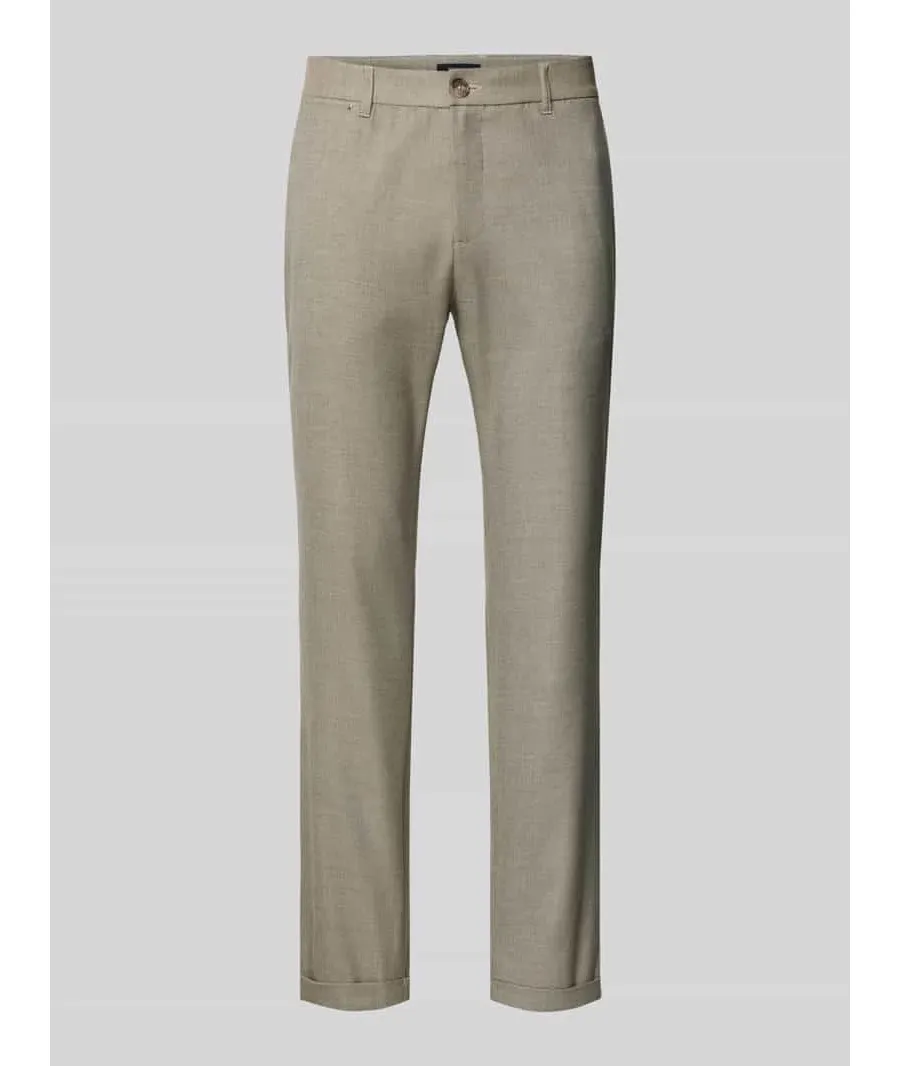 obrazek 1 Chinosy o kroju slim fit z lamowanymi kieszeniami z tyłu model ‘LIAM'