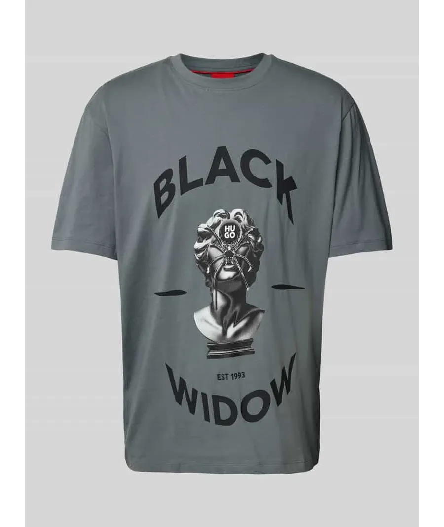 obrazek 1 HUGO T-Shirt Dostalgi 50530684 Szary Relaxed Fit