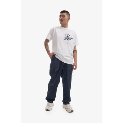 Zdjęcie Engineered Garments t-shirt bawełniany kolor biały z nadrukiem 23S1H010.NLP014A-P014A