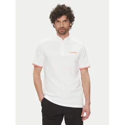 Zdjęcie KARL LAGERFELD Polo 745022 552232 Biały Regular Fit