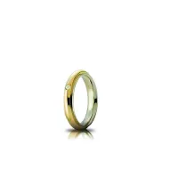 Zdjęcie Prestiżowa obrączka z białego i żółtego złota z diamentem o masie 0,03 ct. 4mm szerokości.