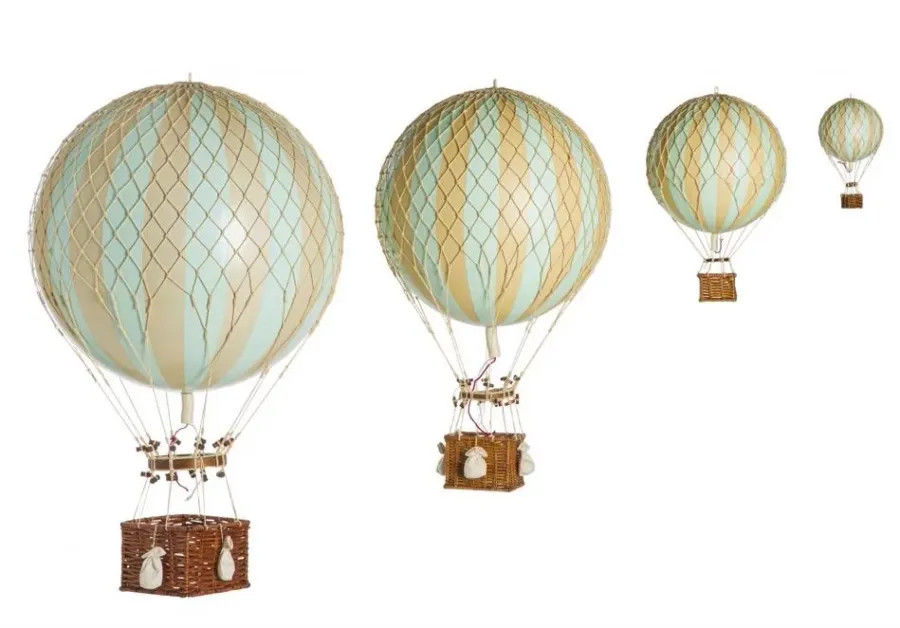 obrazek 5 Oryginalny balon dekoracyjny w miętowe paski