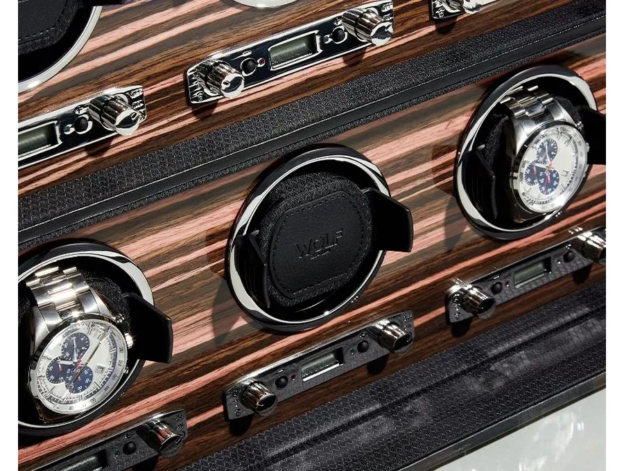 obrazek 4 Designerski rotomat Roadster Black na sześć zegarków