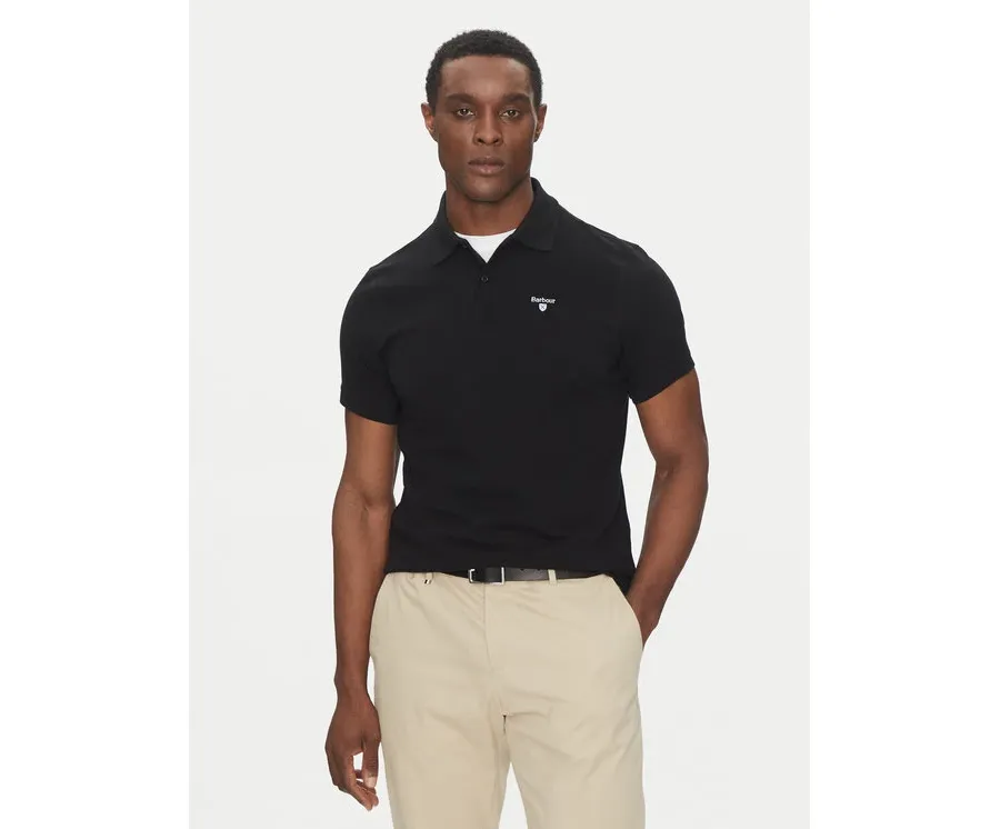 obrazek 1 Barbour Polo Original Sports MML0358BK31 Czarny Tailored Fit