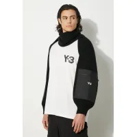 Zdjęcie Y-3 szalik wełniany Nylon Scarf kolor czarny gładki IY9276