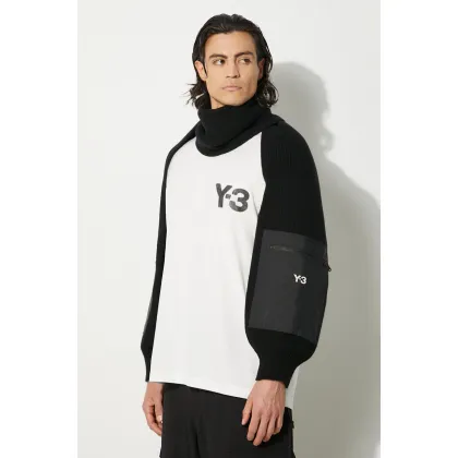 Zdjęcie Y-3 szalik wełniany Nylon Scarf kolor czarny gładki IY9276