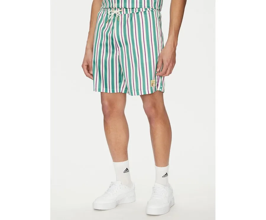 obrazek 1 Fila Szorty sportowe Lastro FAM0925 Zielony Regular Fit