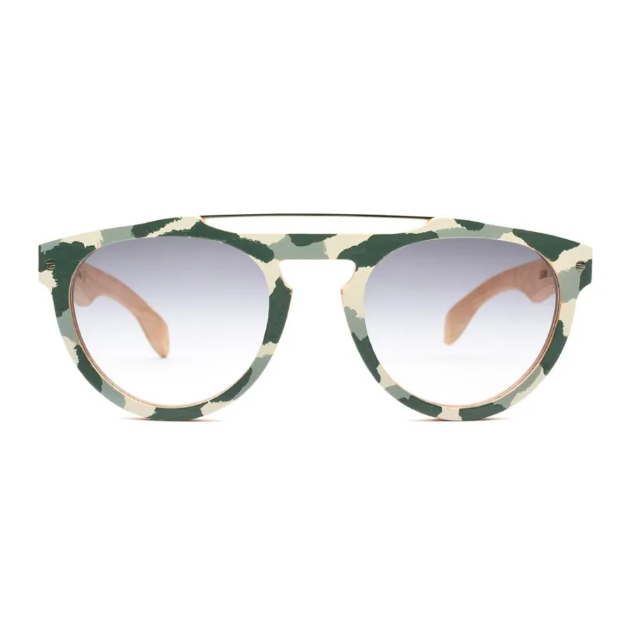 obrazek 1 Klasyk lat 80-tych - bukowe okulary moro - Legno Light