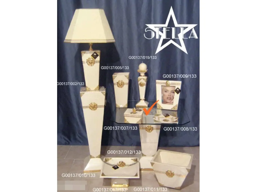 obrazek 1 Dekoracyjne kwadratowe pudełko z ceramiki