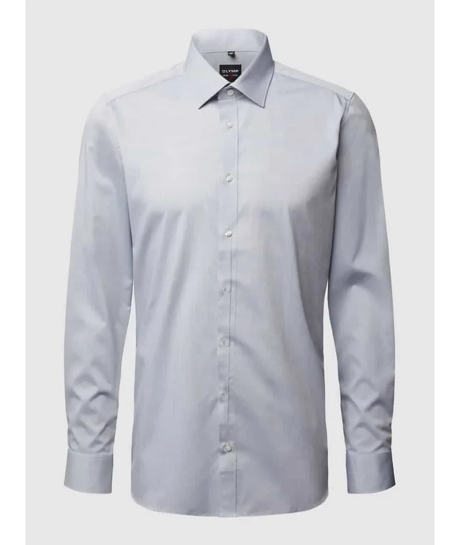 obrazek 1 Koszula biznesowa o kroju slim fit z tkaniny Chambray