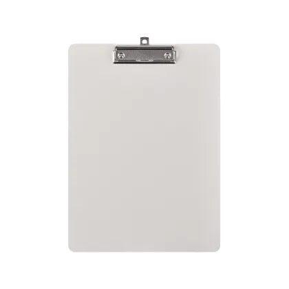 Zdjęcie Skórzany biały clipboard A4 23х31 cm