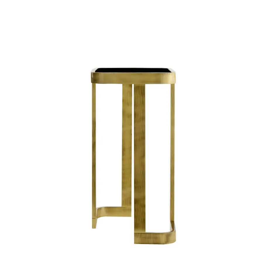 obrazek 2 Stolik kawowy z mosiężną konstrukcją H.60xL.45xP.30 cm