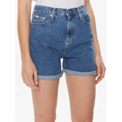 Zdjęcie Calvin Klein Jeans Szorty jeansowe Mom Short J20J222801 Niebieski Mom Fit