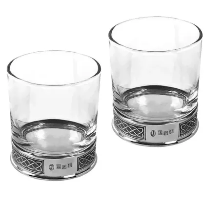 Zdjęcie Luksusowy komplet szklanek do whisky w stylu celtyckim
