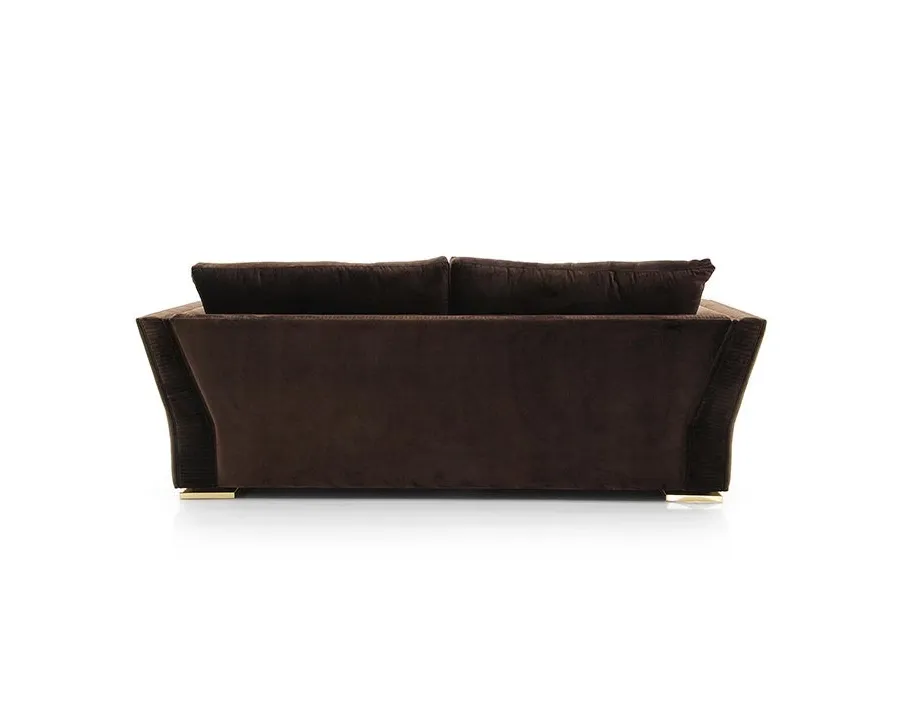 obrazek 2 Brązowa elegancka sofa w stylu nowoczesnym - Sevensedie