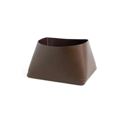 Picture Stylish Italian leather basket