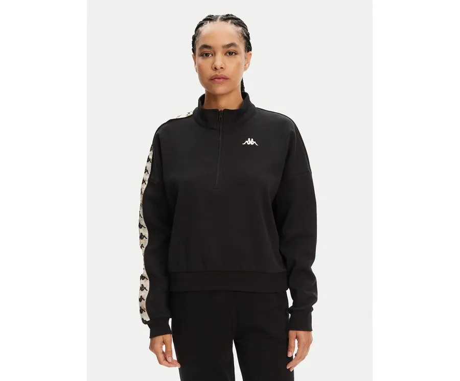 obrazek 1 Kappa Bluza Banda Pepitagt 321Q4RW Czarny Relaxed Fit