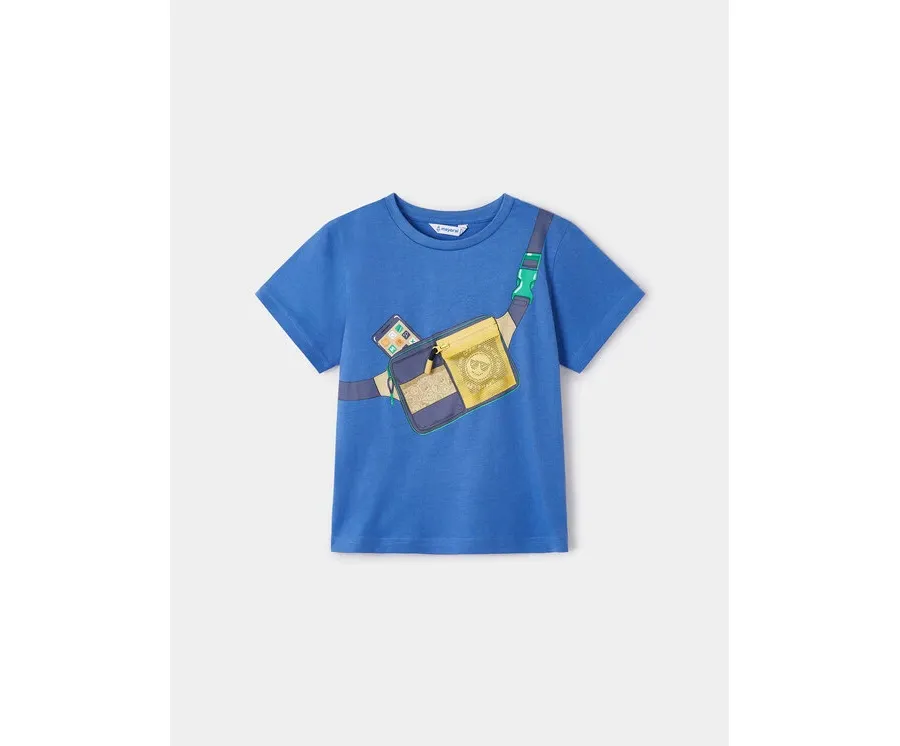 obrazek 1 Mayoral T-Shirt 3018 Niebieski Regular Fit