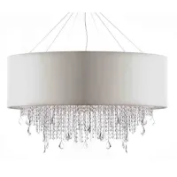 Picture Beautiful, stylish chandelier with a lampshade and Asfour crystals - Il Paralume Marina