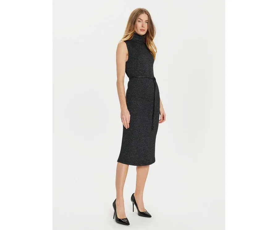 obrazek 1 ARTIGLI Sukienka dzianinowa ACAB000426 Czarny Regular Fit