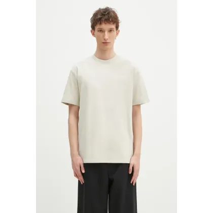 Zdjęcie Puma t-shirt bawełniany MMQ męski kolor beżowy gładki 624009