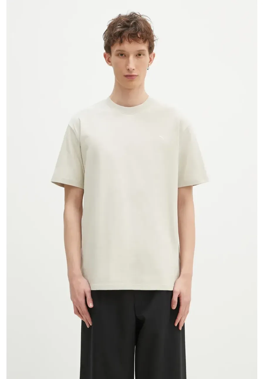 obrazek 1 Puma t-shirt bawełniany MMQ męski kolor beżowy gładki 624009