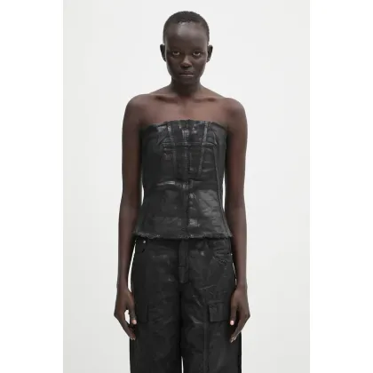 Zdjęcie Rick Owens DRKSHDW top Bustier Top damska kolor czarny gładka DS01E3127.SCF