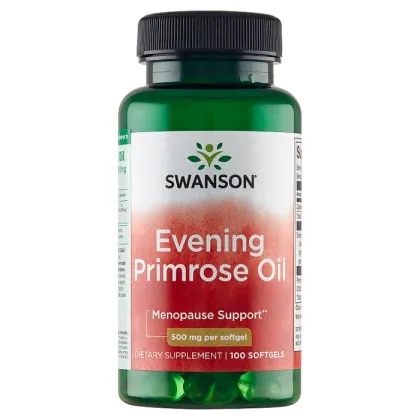 Zdjęcie Swanson Evening Primrose Oil 500 mg Olej z wiesiołka Kapsułki