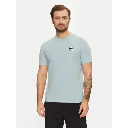Zdjęcie KARL LAGERFELD T-Shirt 755710 551224 Błękitny Regular Fit