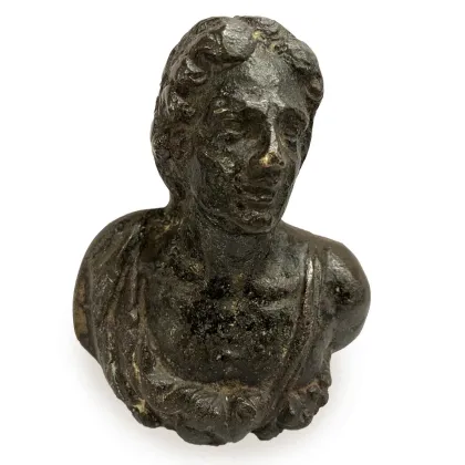 Picture A tasteful iron bust of a boy from the 17th century