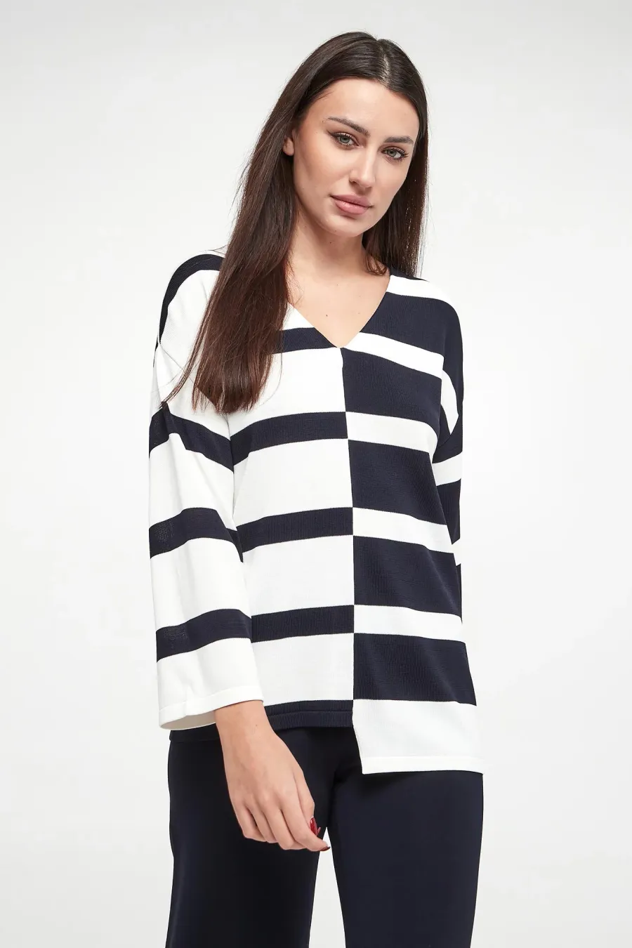 obrazek 1 Sweter damski w paski JOSEPH RIBKOFF Joseph Ribkoff