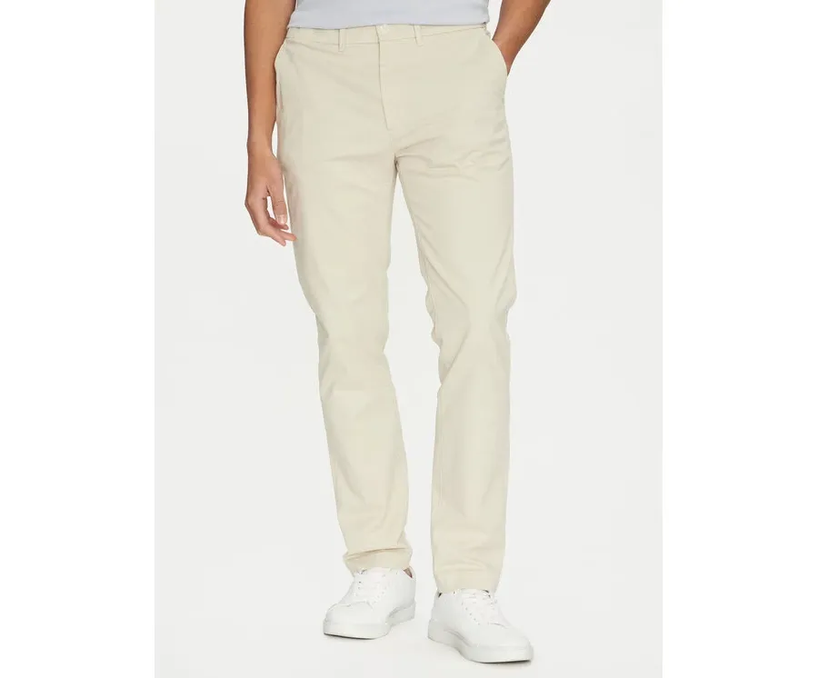 obrazek 1 Calvin Klein Chinosy Modern Twill K10K113696 Beżowy Slim Fit