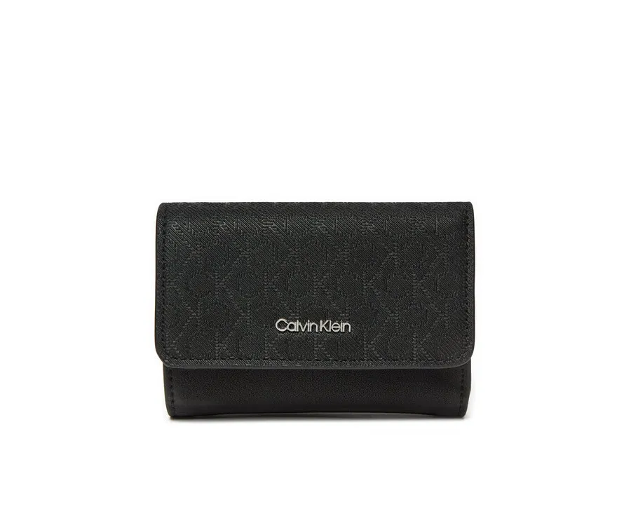 obrazek 1 Calvin Klein Mały Portfel Damski Ck Must Small Trifold_Mono K60K612829 Czarny
