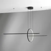 Picture Black geometric IN&OUT pendant lamp from Italy