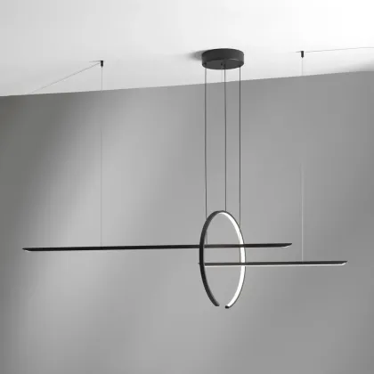 Zdjęcie Czarna geometryczna lampa wisząca IN&OUT z Włoch