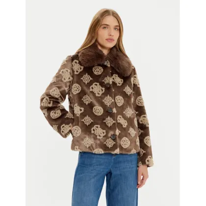 Zdjęcie Guess Futro Karine W4BL00 WE9V0 Brązowy Regular Fit