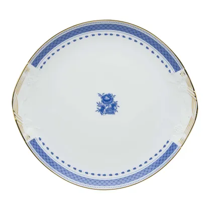 Zdjęcie Talerz na ciasto Cozinha Velha z ozdobnym motywem roślinnym - Vista Alegre