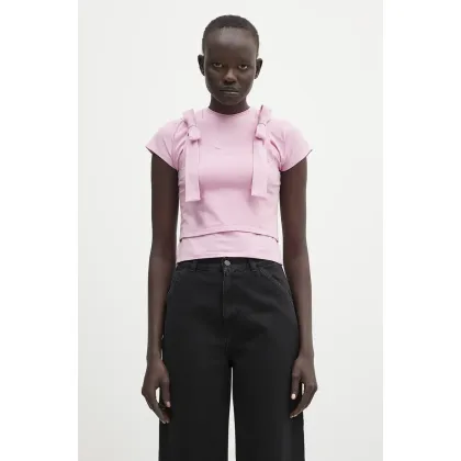 Zdjęcie AMBUSH t-shirt Layered Ribbon Baby T-Shirt damski kolor fioletowy 12115401