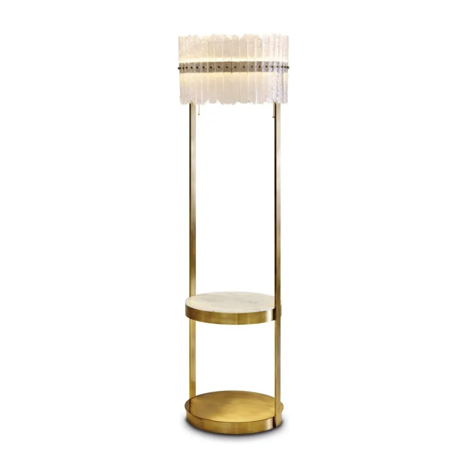 obrazek 1 Mosiężna lampa podłogowa H.169xDia.49 cm