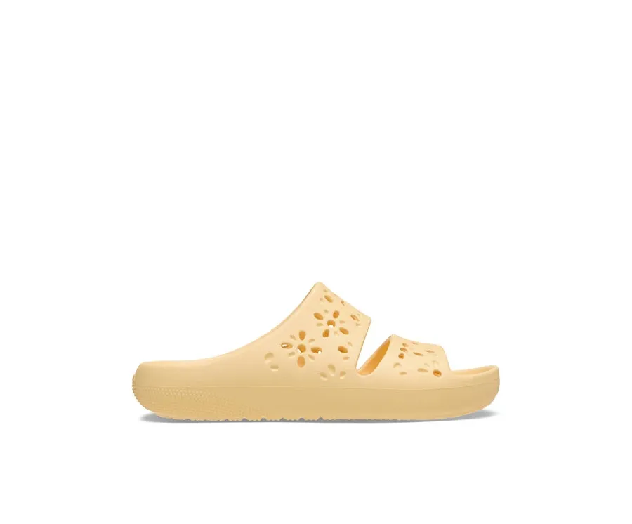 obrazek 1 Crocs Klapki Classic Floral Cutout Sandal 210966 Pomarańczowy