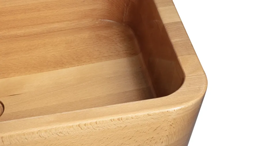 obrazek 3 Wyjątkowa umywalka 40 cm NOVA, buk, lakier półmatowy, naturalny