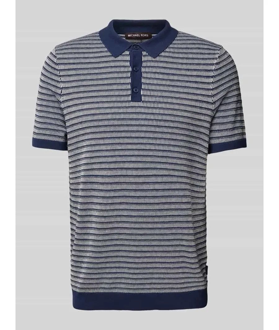 obrazek 1 Koszulka polo kroju regular fit z fakturowanym wzorem model ‘TUCK STRIPE’