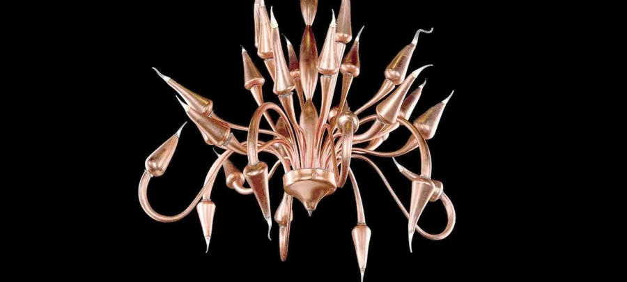 obrazek 1 Luksusowy żyrandol ze szkła Murano z Włoch – Vetreria Artistica Rosa