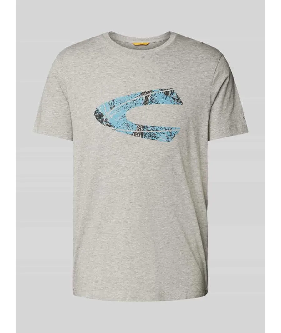 obrazek 1 T-shirt z prążkowanym okrągłym dekoltem