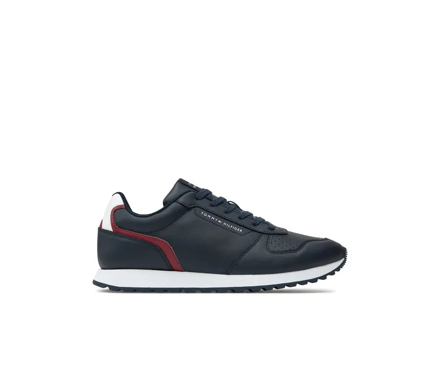 obrazek 1 Tommy Hilfiger Sneakersy New Runner Eva Mix Lth Flag FM0FM05453 Granatowy