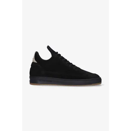 Zdjęcie Filling Pieces sneakersy zamszowe Low Top Ripple Suede 25122791861 kolor czarny