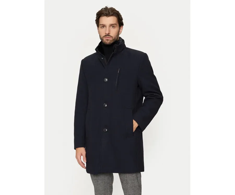 obrazek 1 Pierre Cardin Płaszcz przejściowy C4 82600/6101/6315 Granatowy Regular Fit
