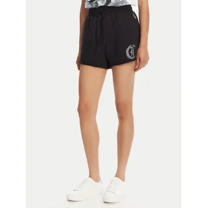 Zdjęcie Just Cavalli Szorty sportowe 78PADE08 Czarny Loose Fit