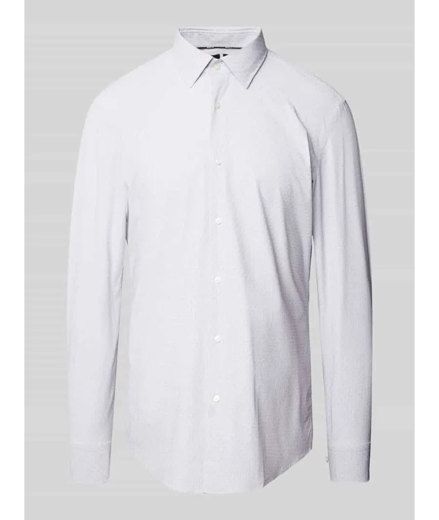 obrazek 1 Koszula biznesowa o kroju slim fit z kołnierzykiem typu kent model ‘Hank’