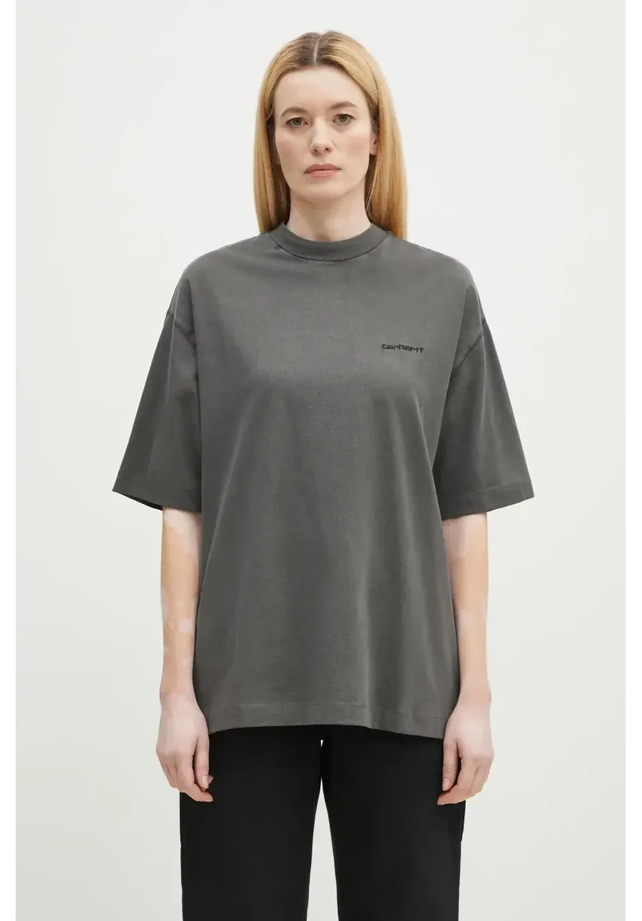 obrazek 1 Carhartt WIP t-shirt bawełniany Lumo damski kolor szary I034377.89GD